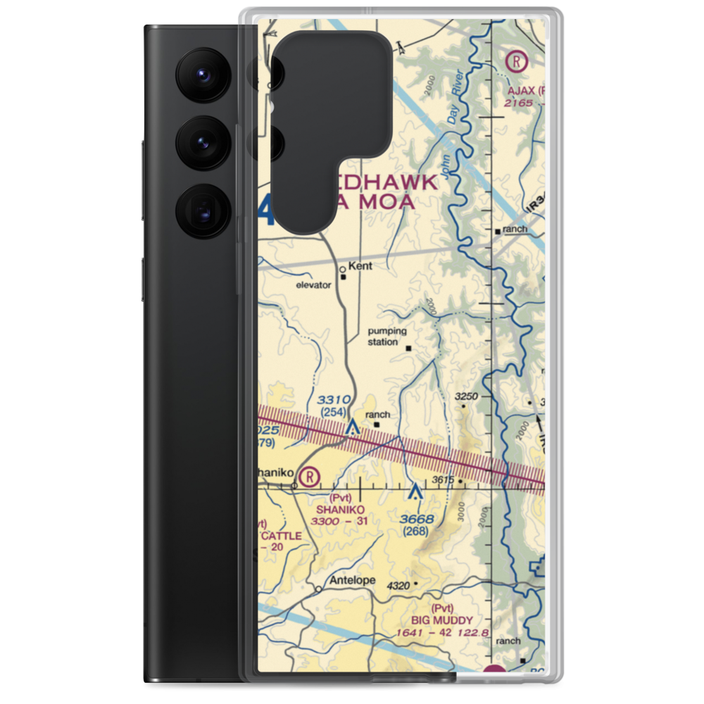 Compressor Station Nr 10 STOLport (US-0113) VFR Sectional Samsung Case Samsung Galaxy S22 Ultra model shown