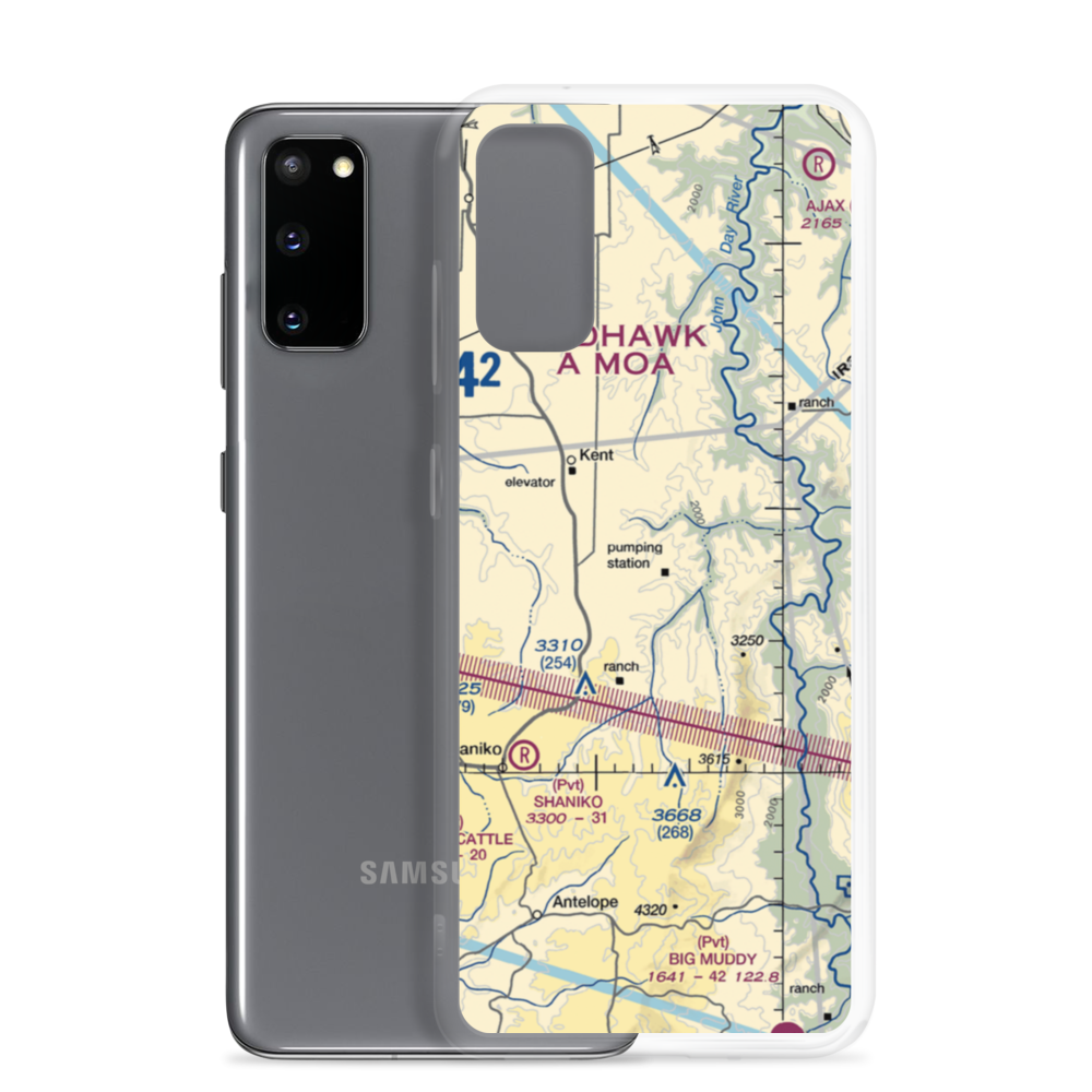Compressor Station Nr 10 STOLport (US-0113) VFR Sectional Samsung Case Samsung Galaxy S20 model shown
