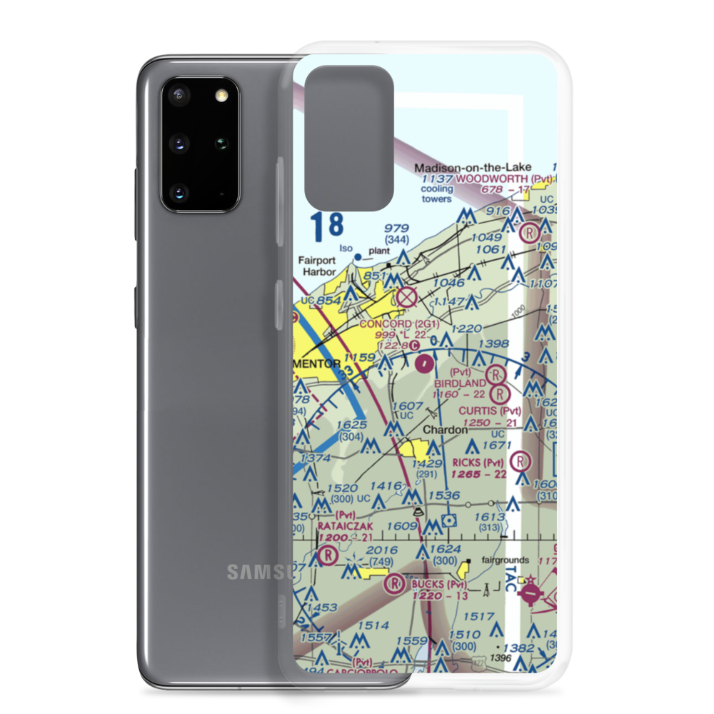 Concord Airpark (2G1) VFR Sectional Samsung Case Samsung Galaxy S20 Plus model shown
