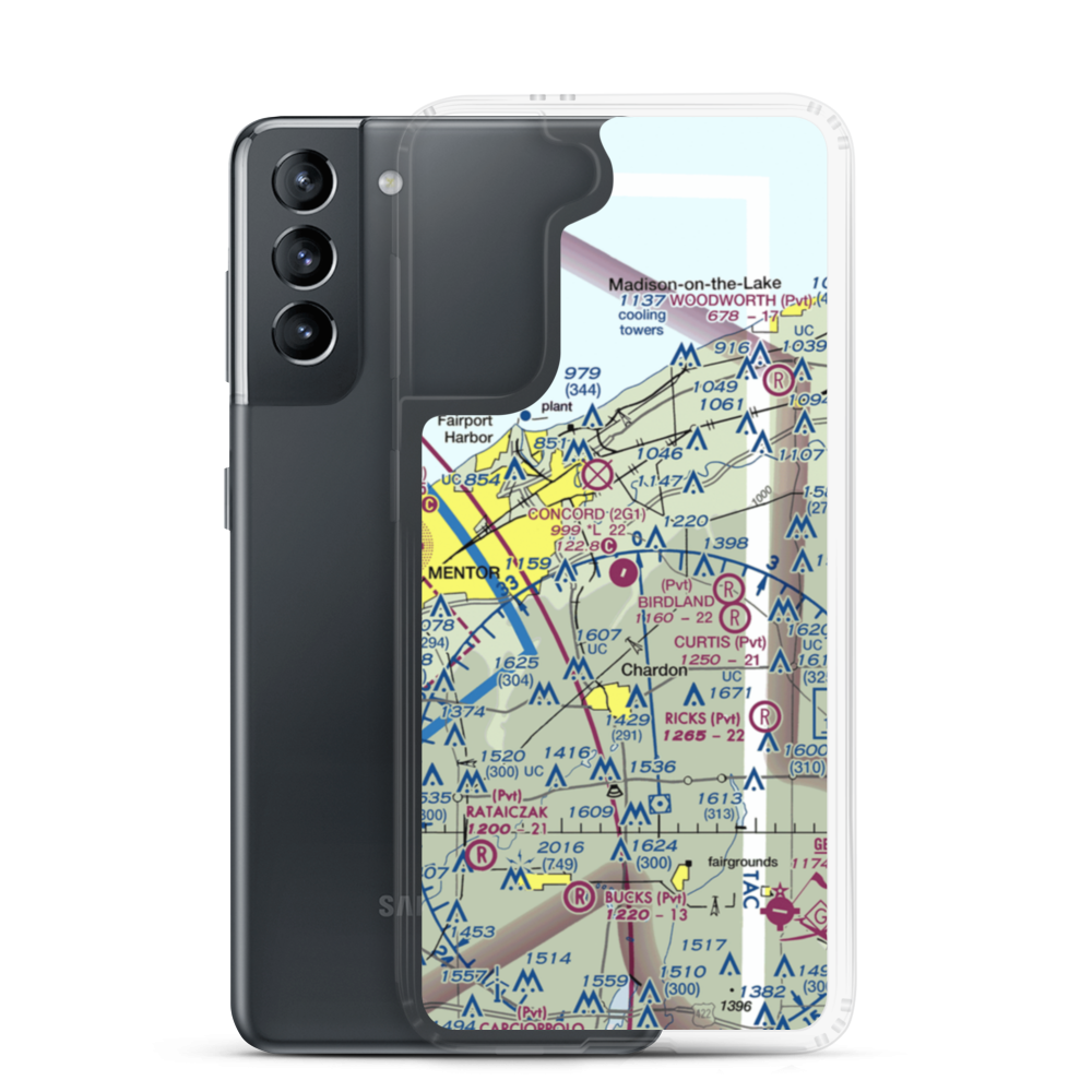 Concord Airpark (2G1) VFR Sectional Samsung Case Samsung Galaxy S21 model shown