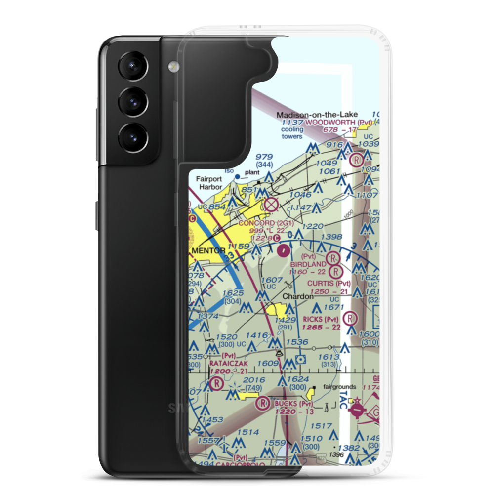 Concord Airpark (2G1) VFR Sectional Samsung Case Samsung Galaxy S21 Plus model shown