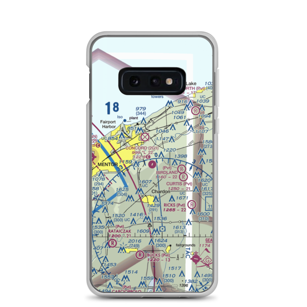 Concord Airpark (2G1) VFR Sectional Samsung Case Samsung Galaxy S10e model shown