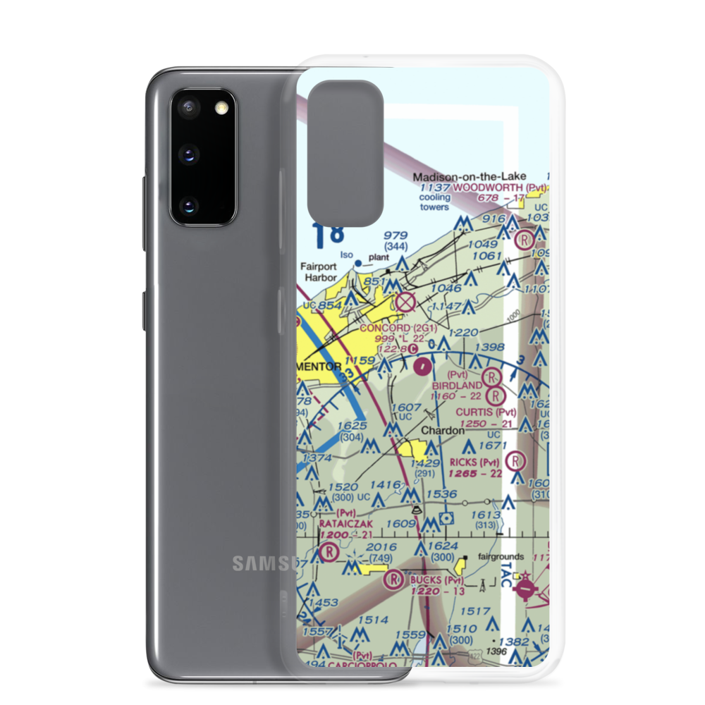 Concord Airpark (2G1) VFR Sectional Samsung Case Samsung Galaxy S20 model shown