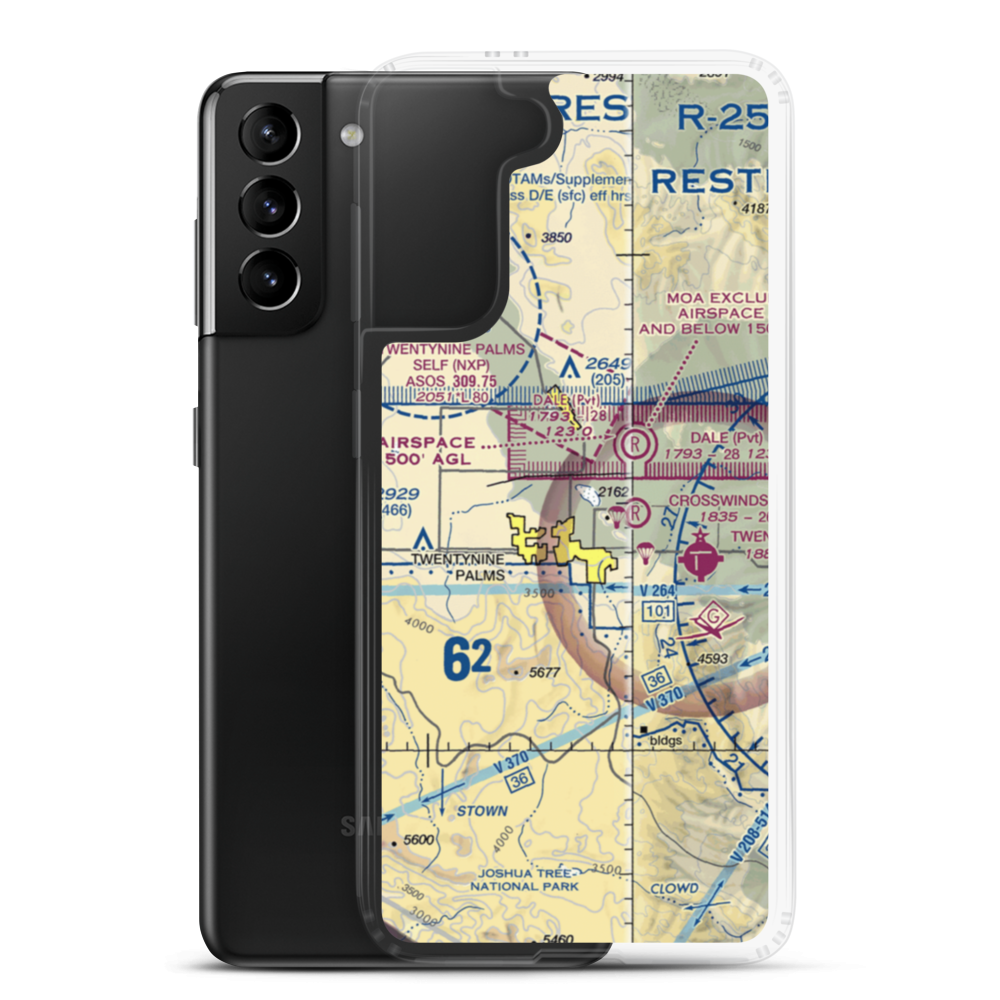 Cones Field (2CA2) VFR Sectional Samsung Case Samsung Galaxy S21 Plus model shown