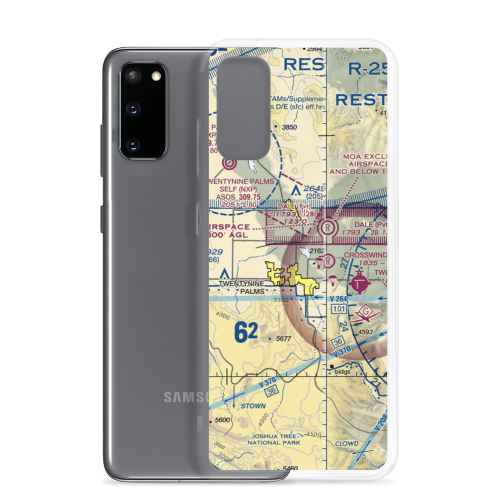 Cones Field (2CA2) VFR Sectional Samsung Case Samsung Galaxy S20 model shown