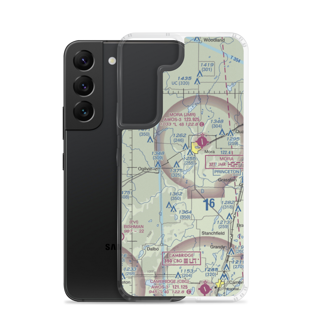 Conley Field (55MN) VFR Sectional Samsung Case Samsung Galaxy S22 model shown