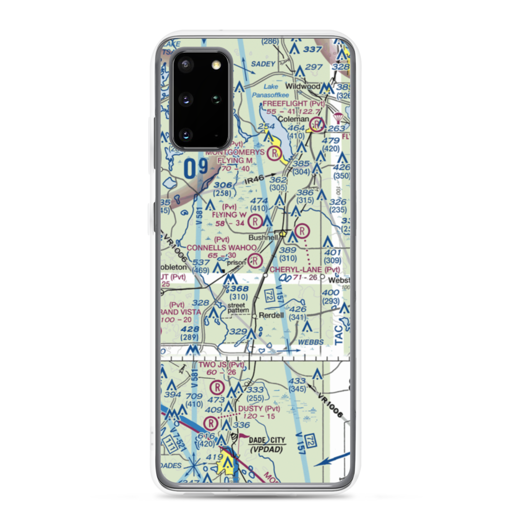 Connell's Wahoo Airport (25FL) VFR Sectional Samsung Case Samsung Galaxy S20 Plus model shown