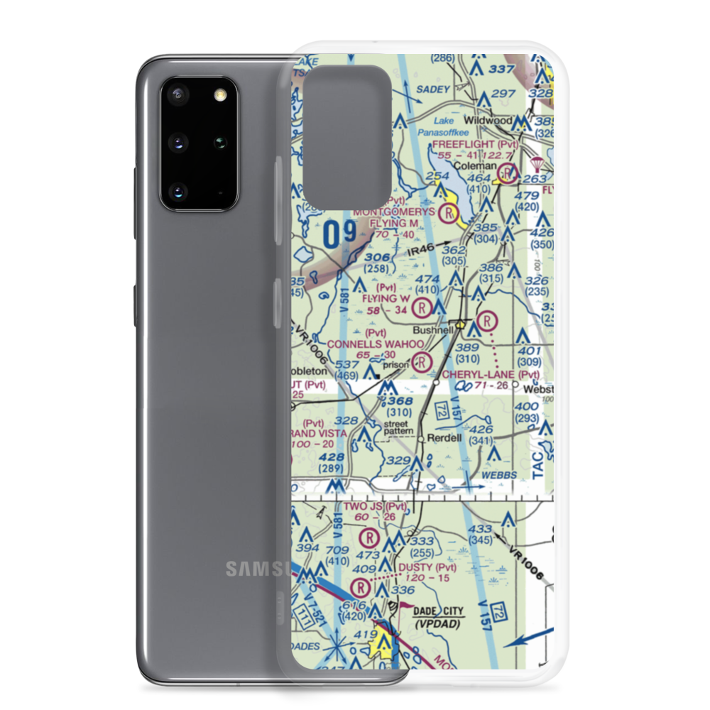 Connell's Wahoo Airport (25FL) VFR Sectional Samsung Case Samsung Galaxy S20 Plus model shown