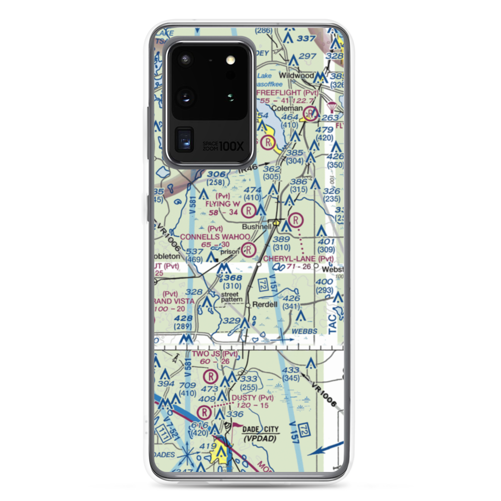 Connell's Wahoo Airport (25FL) VFR Sectional Samsung Case Samsung Galaxy S20 Ultra model shown