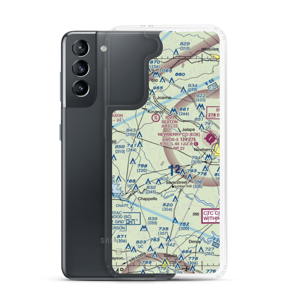 Connelly Field (18SC) VFR Sectional Samsung Case Samsung Galaxy S21 model shown