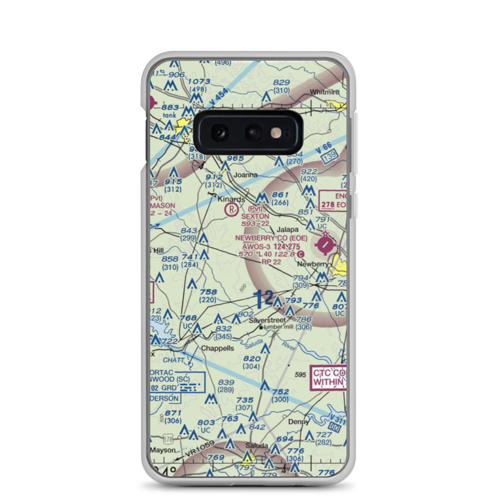 Connelly Field (18SC) VFR Sectional Samsung Case Samsung Galaxy S10e model shown