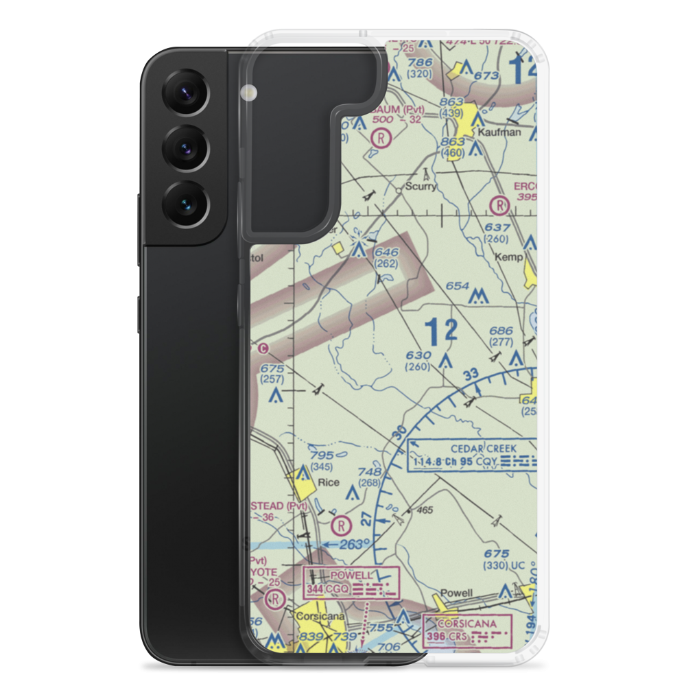 Connies Aviation Airport (XA42) VFR Sectional Samsung Case Samsung Galaxy S22 Plus model shown