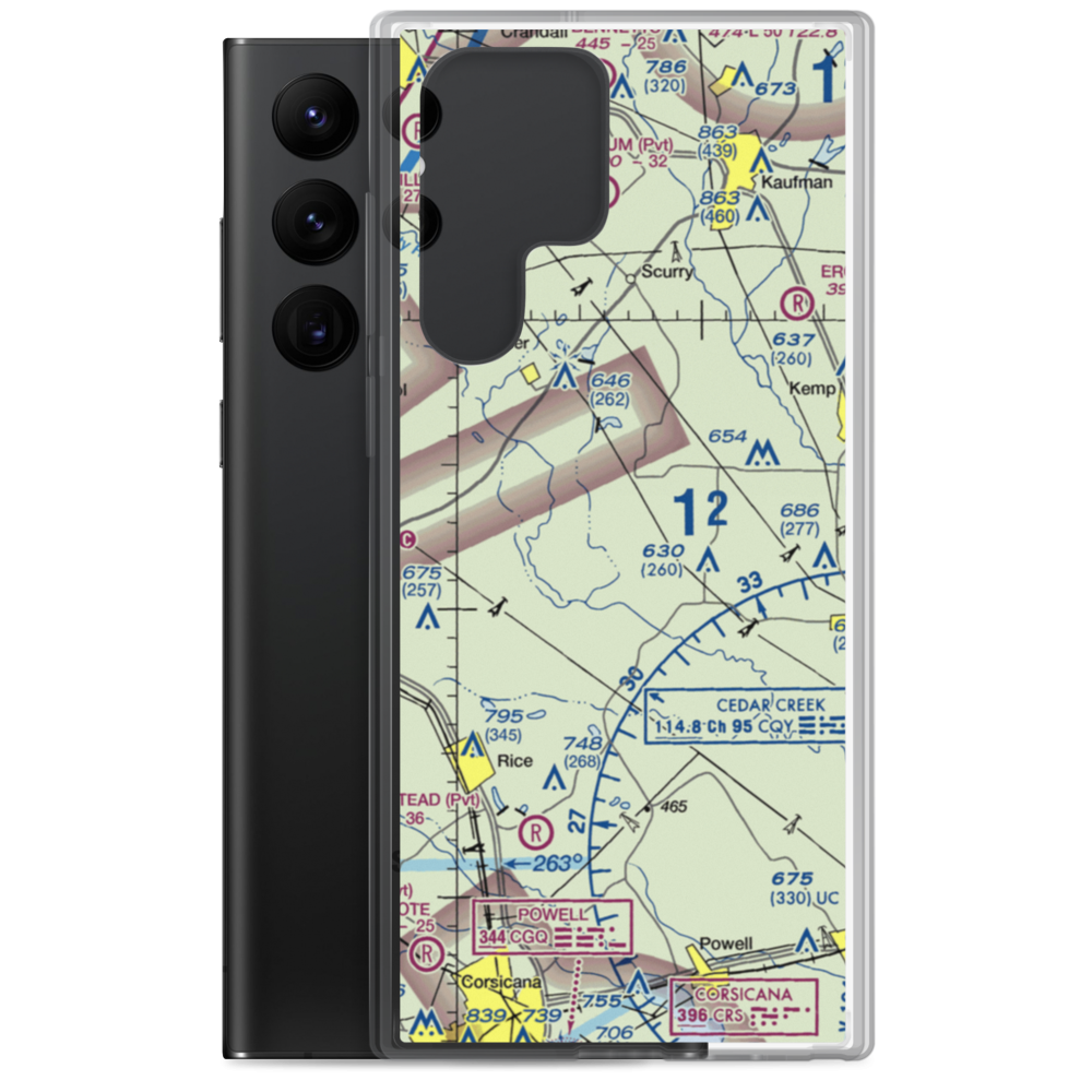 Connies Aviation Airport (XA42) VFR Sectional Samsung Case Samsung Galaxy S22 Ultra model shown