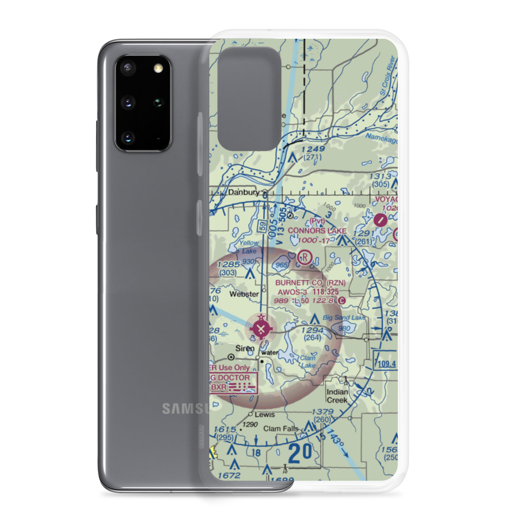 Connor'S Lake Landing (2WS2) VFR Sectional Samsung Case Samsung Galaxy S20 Plus model shown