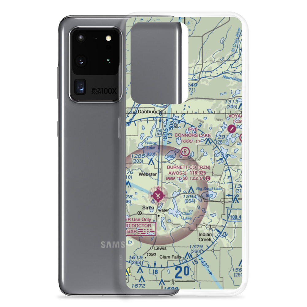 Connor'S Lake Landing (2WS2) VFR Sectional Samsung Case Samsung Galaxy S20 Ultra model shown