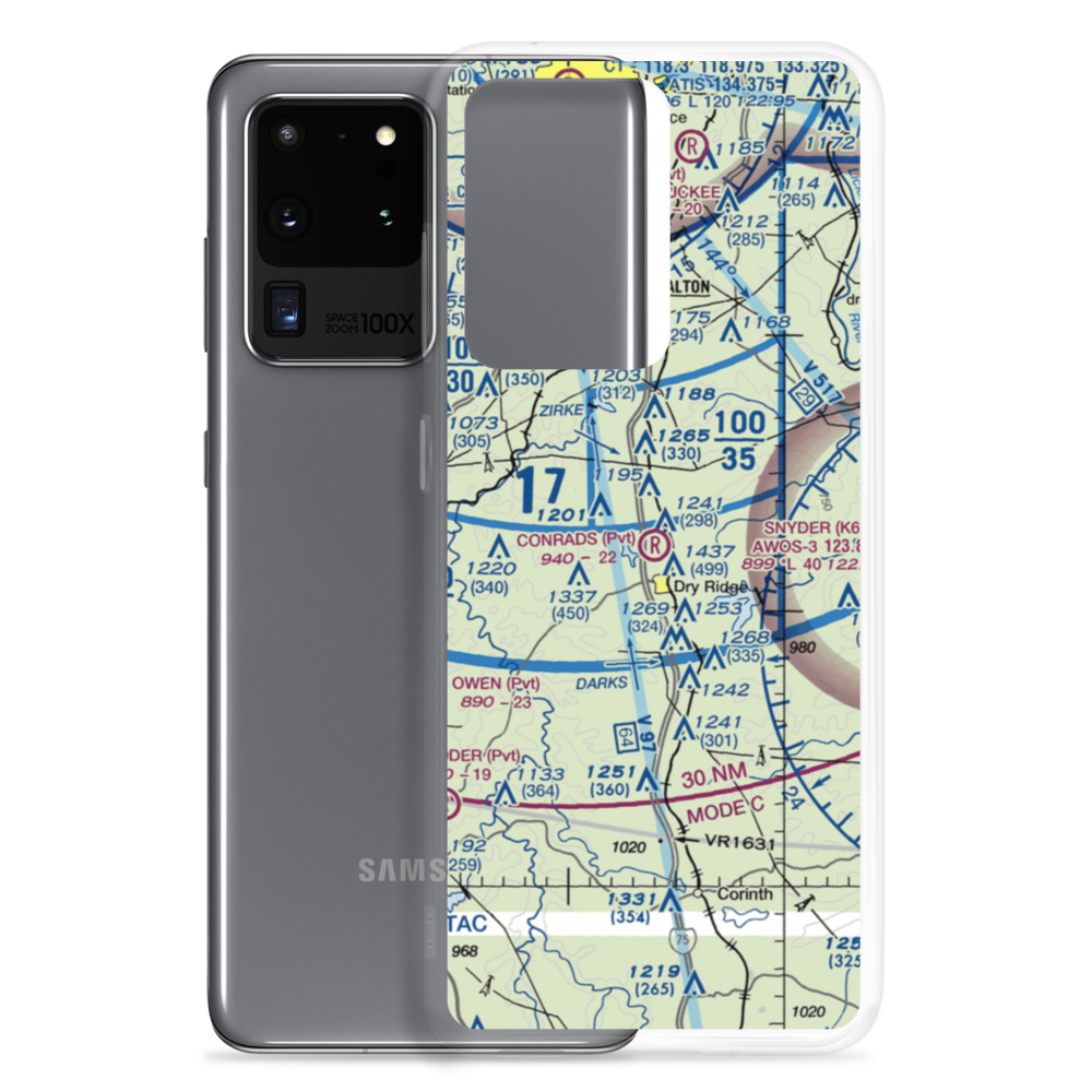 Conrads Airport (19KY) VFR Sectional Samsung Case Samsung Galaxy S20 Ultra model shown
