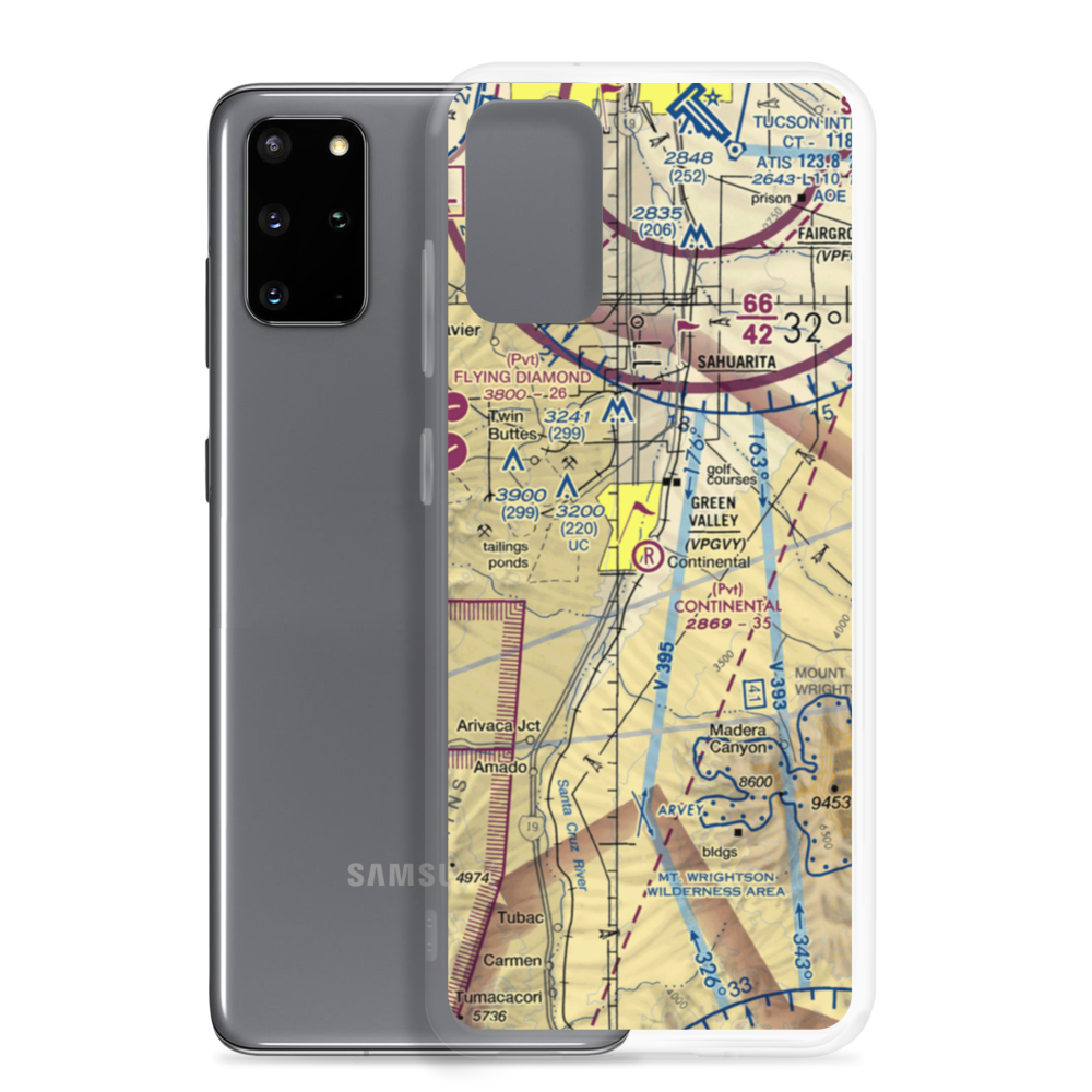 Continental Airport (35AZ) VFR Sectional Samsung Case Samsung Galaxy S20 Plus model shown