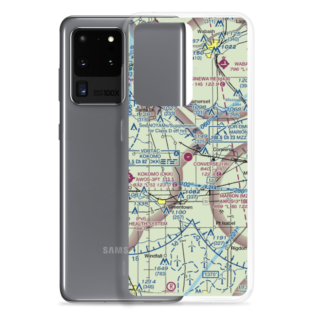 Converse Airport (1I8) VFR Sectional Samsung Case Samsung Galaxy S20 Ultra model shown