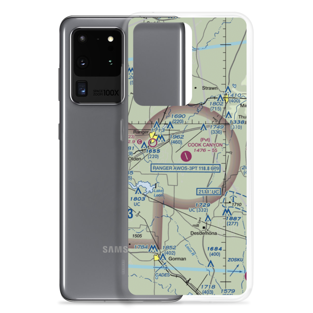 Cook Canyon Ranch Airport (TA25) VFR Sectional Samsung Case Samsung Galaxy S20 Ultra model shown