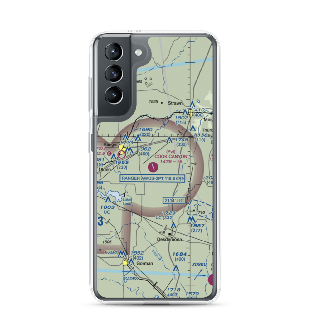 Cook Canyon Ranch Airport (TA25) VFR Sectional Samsung Case Samsung Galaxy S21 model shown