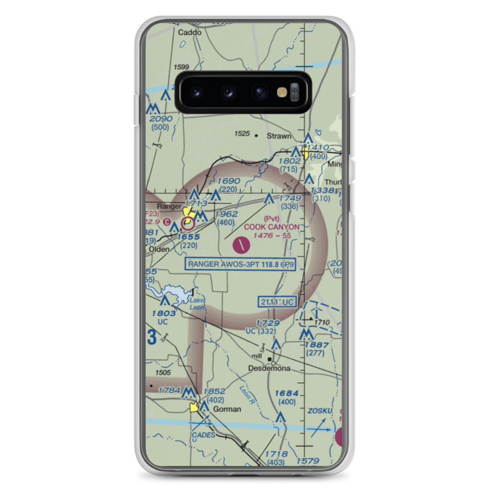 Cook Canyon Ranch Airport (TA25) VFR Sectional Samsung Case Samsung Galaxy S10+ model shown
