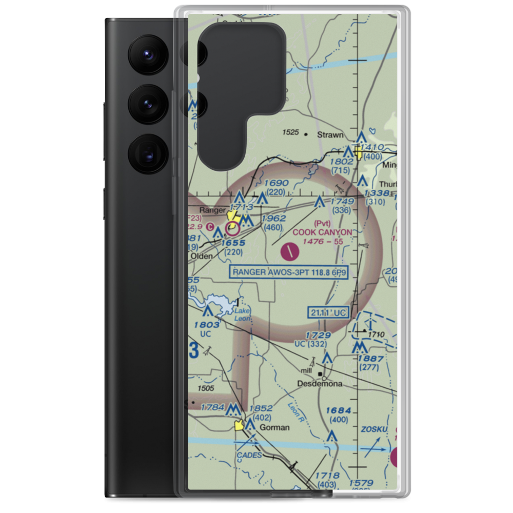 Cook Canyon Ranch Airport (TA25) VFR Sectional Samsung Case Samsung Galaxy S22 Ultra model shown