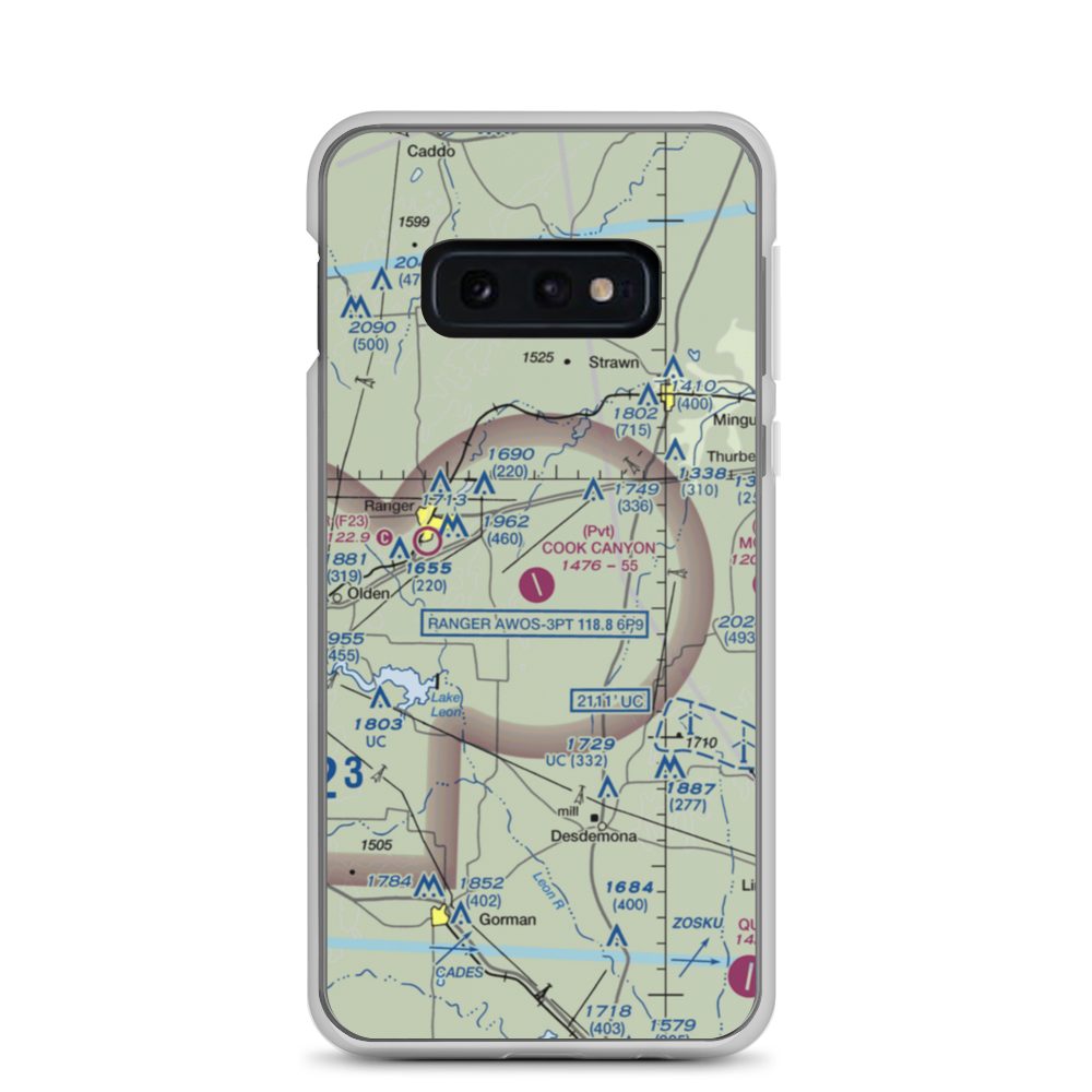 Cook Canyon Ranch Airport (TA25) VFR Sectional Samsung Case Samsung Galaxy S10e model shown