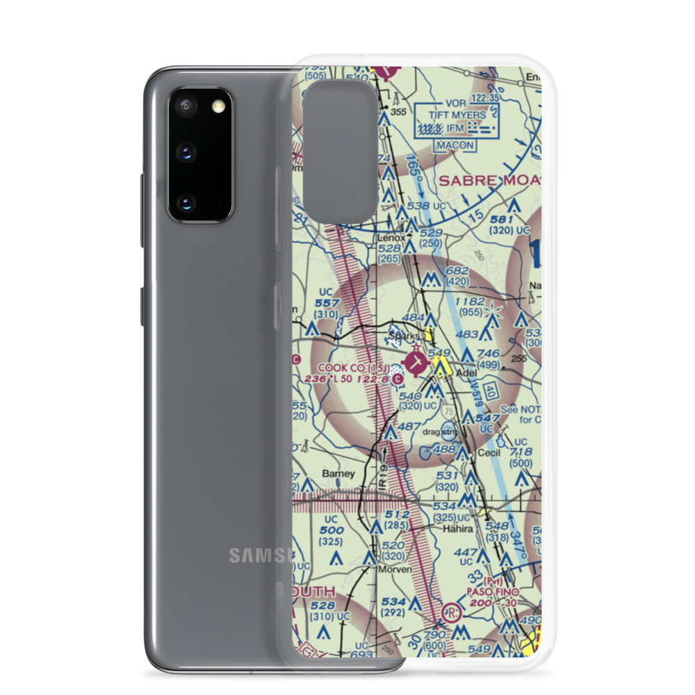 Cook County Airport (15J) VFR Sectional Samsung Case Samsung Galaxy S20 model shown