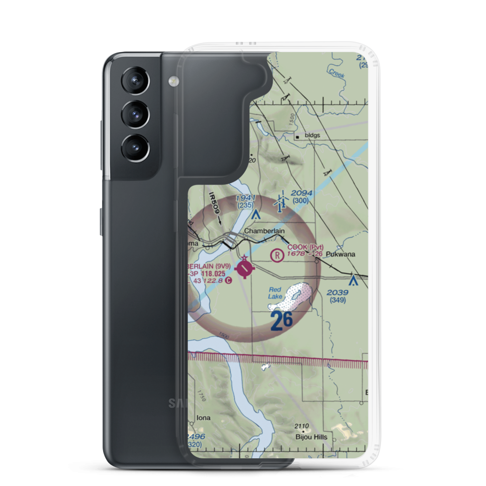 Cook Field (SD44) VFR Sectional Samsung Case Samsung Galaxy S21 model shown