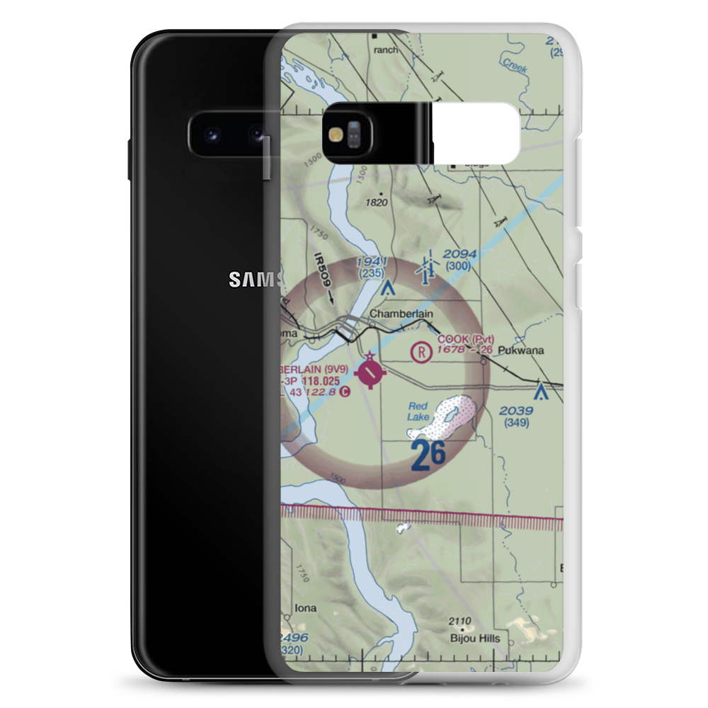 Cook Field (SD44) VFR Sectional Samsung Case Samsung Galaxy S10+ model shown