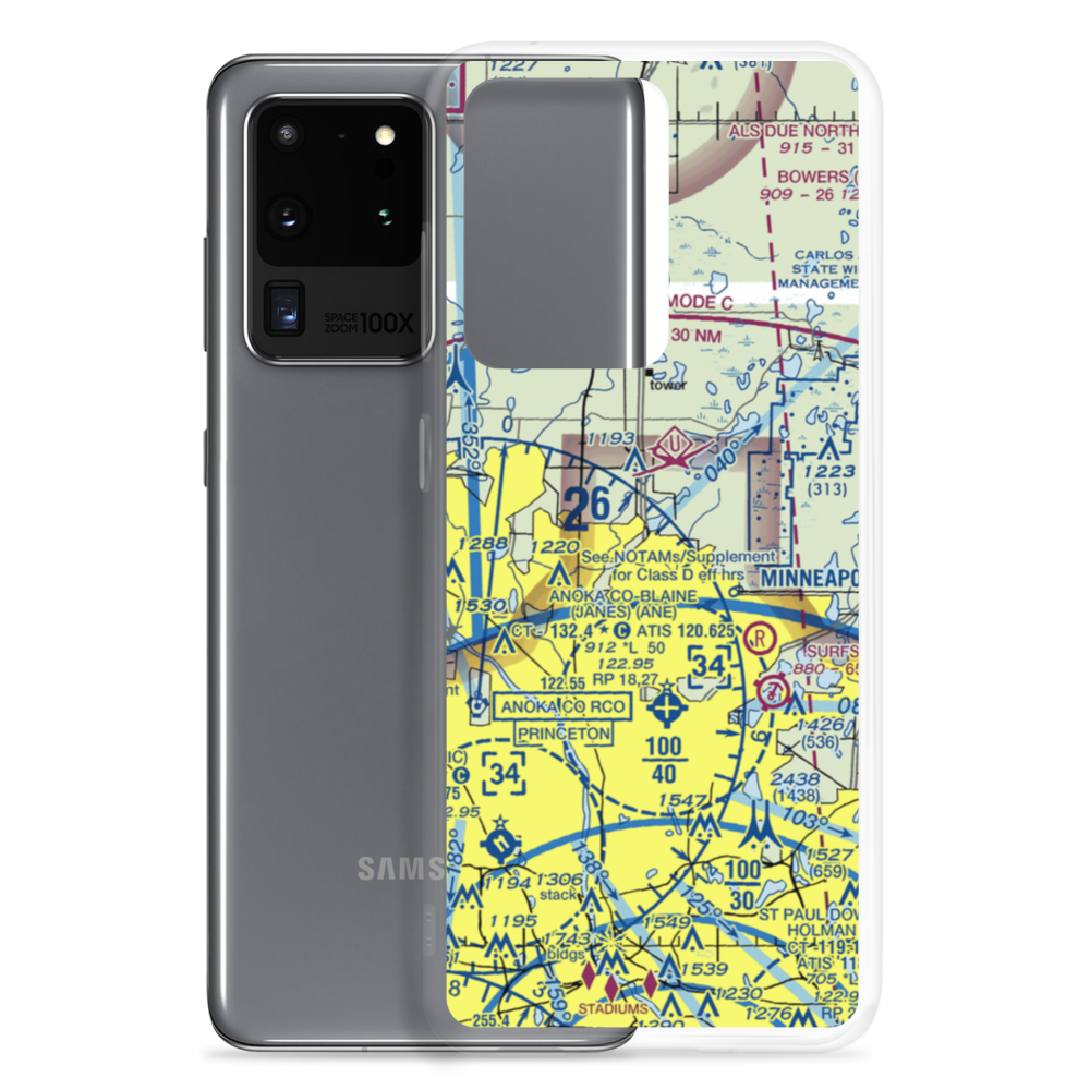 Cooks Landing Airport (MN87) VFR Sectional Samsung Case Samsung Galaxy S20 Ultra model shown