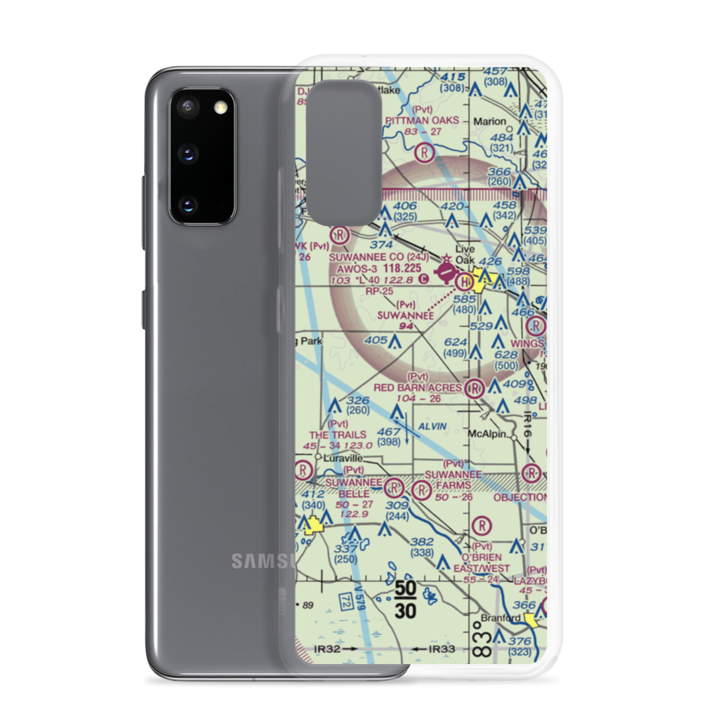 Cooksey Brothers Airport (FD42) VFR Sectional Samsung Case Samsung Galaxy S20 model shown