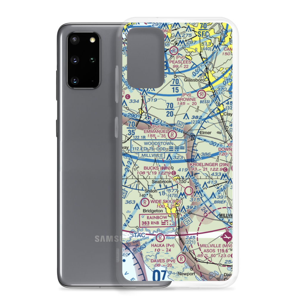 Coombs Airport (7NJ7) VFR Sectional Samsung Case Samsung Galaxy S20 Plus model shown