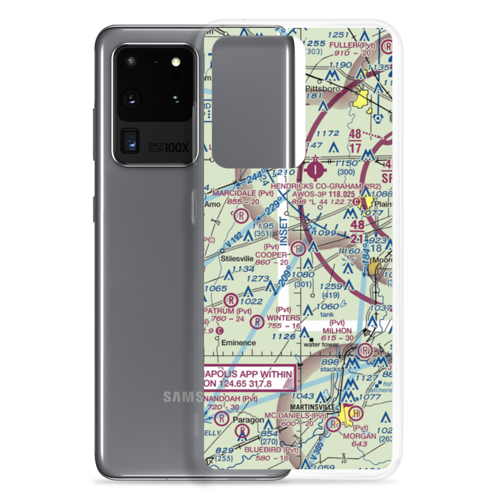 Cooper Airport (05IN) VFR Sectional Samsung Case Samsung Galaxy S20 Ultra model shown