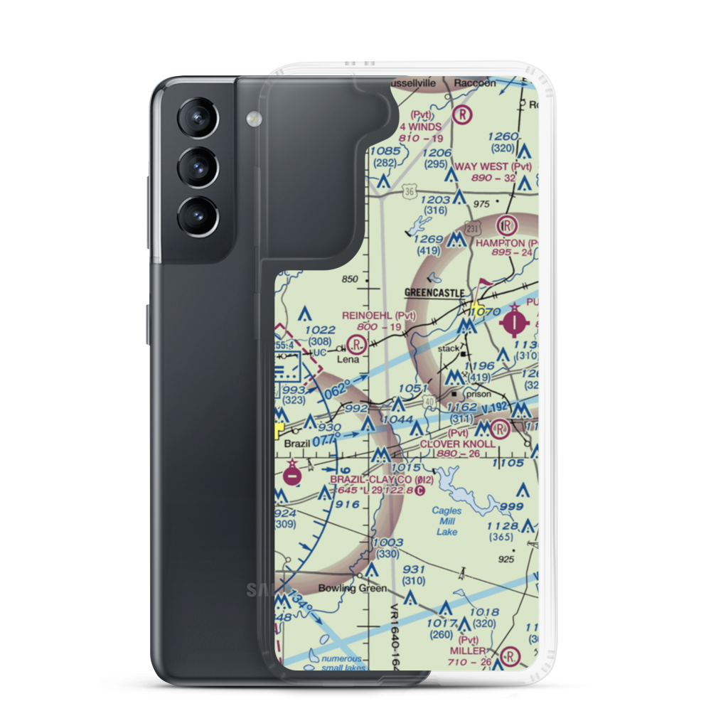 Cooper Field (99II) VFR Sectional Samsung Case Samsung Galaxy S21 model shown