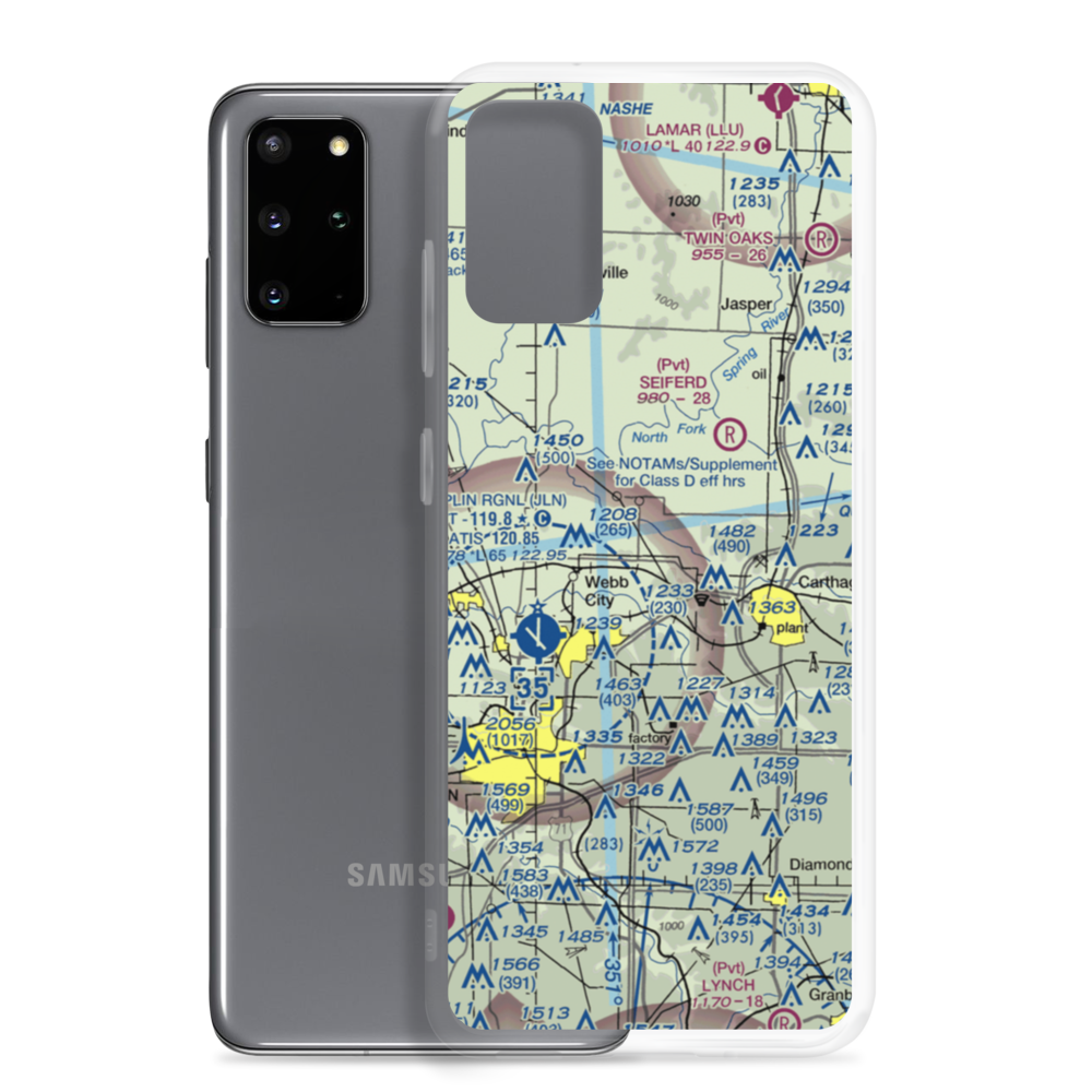 Cooper Flying Service Airport (00MO) VFR Sectional Samsung Case Samsung Galaxy S20 Plus model shown