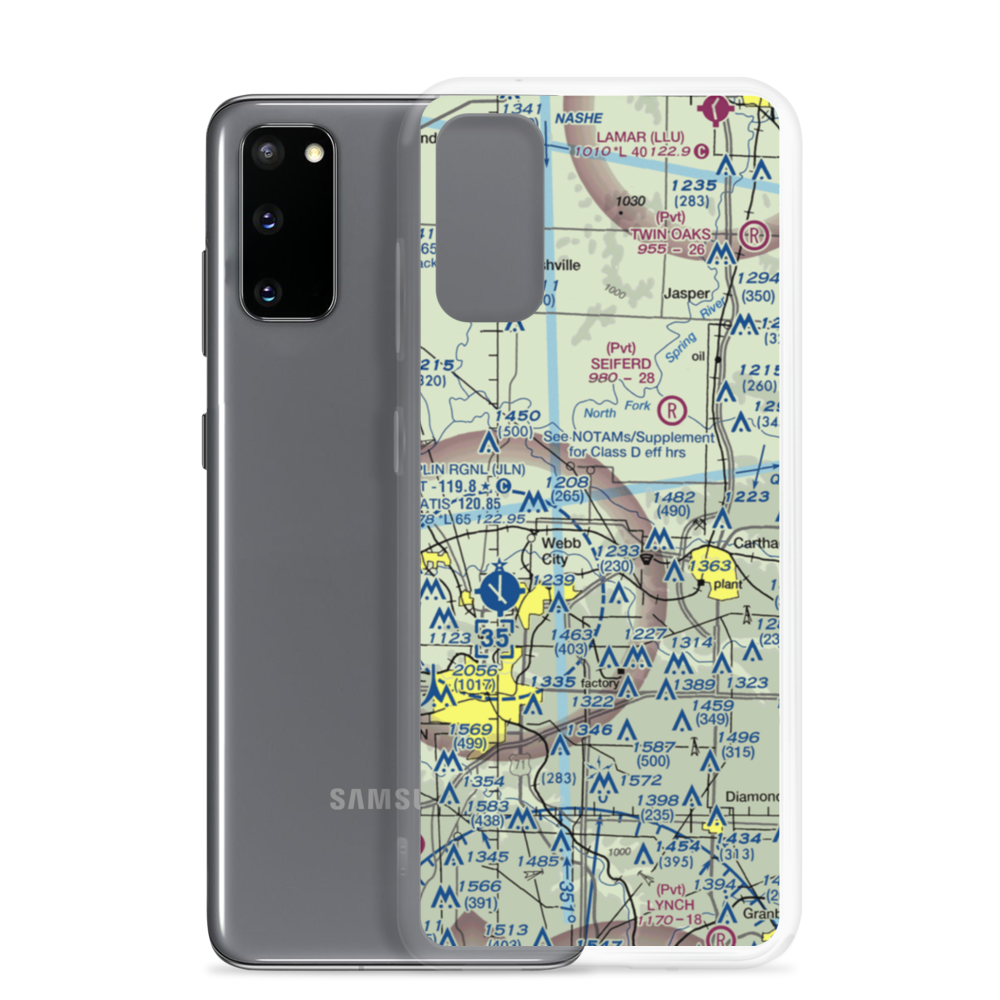 Cooper Flying Service Airport (00MO) VFR Sectional Samsung Case Samsung Galaxy S20 model shown