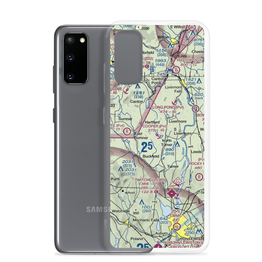 Cooper Seaplane Base (ME11) VFR Sectional Samsung Case Samsung Galaxy S20 model shown