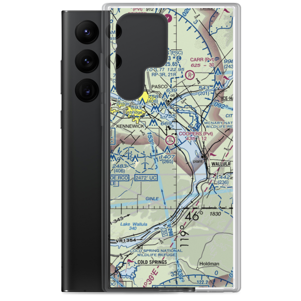 Coopers Landing (0WN2) VFR Sectional Samsung Case Samsung Galaxy S22 Ultra model shown