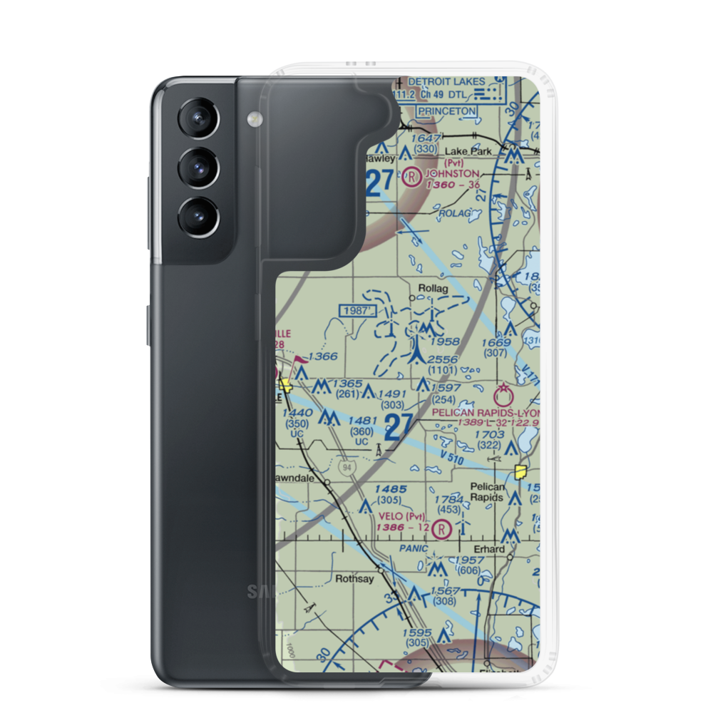 Coot Landing Airport (4MN2) VFR Sectional Samsung Case Samsung Galaxy S21 model shown
