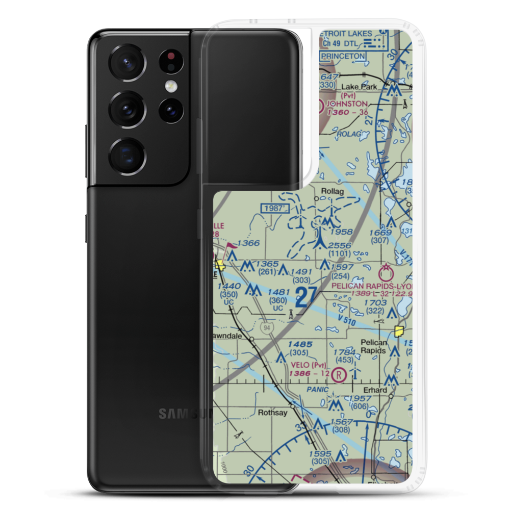 Coot Landing Airport (4MN2) VFR Sectional Samsung Case Samsung Galaxy S21 Ultra model shown