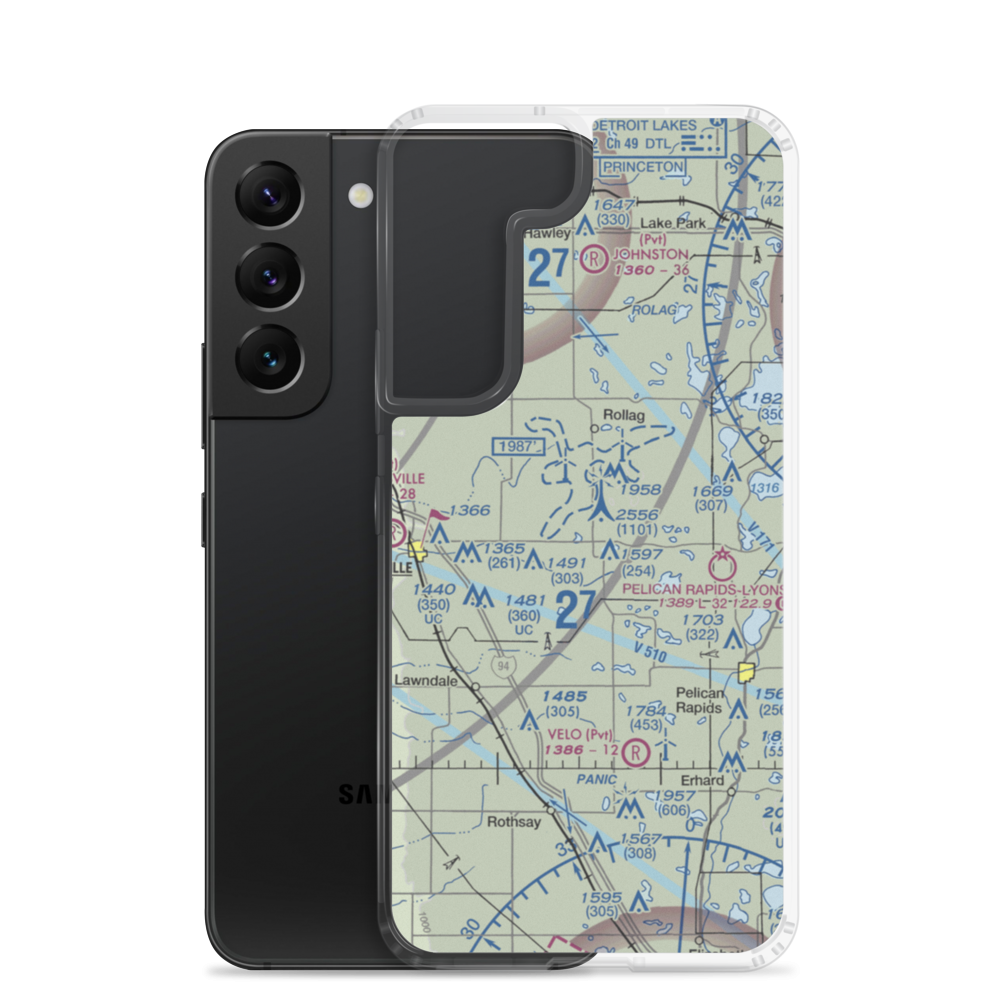 Coot Landing Airport (4MN2) VFR Sectional Samsung Case Samsung Galaxy S22 model shown