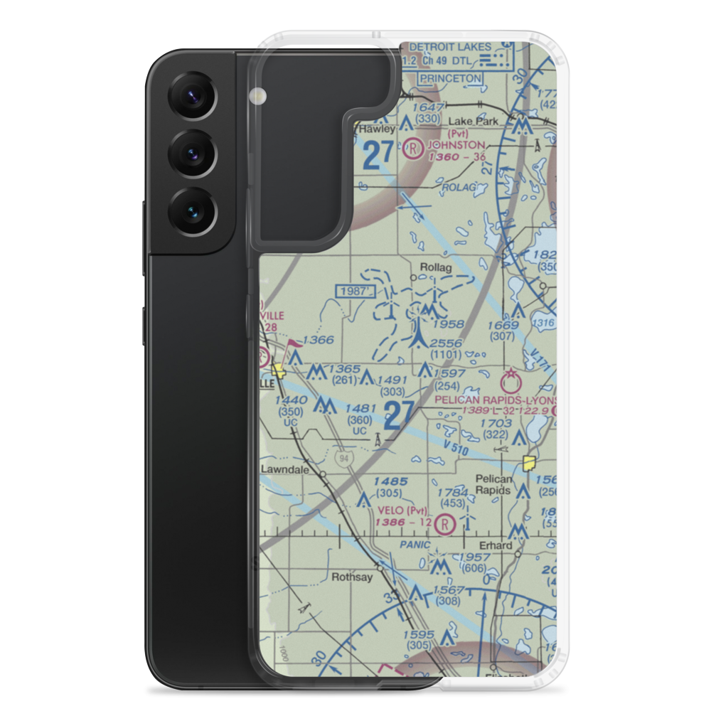 Coot Landing Airport (4MN2) VFR Sectional Samsung Case Samsung Galaxy S22 Plus model shown