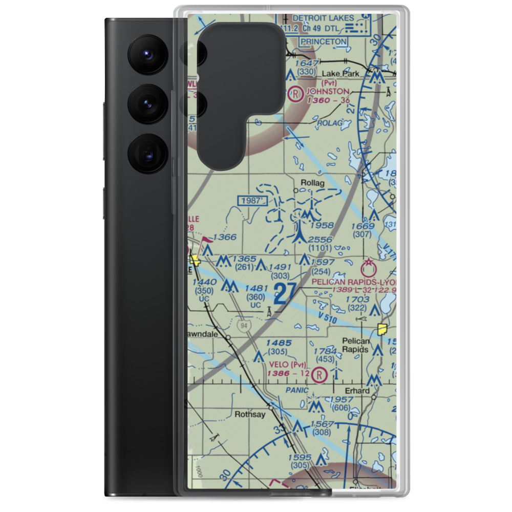 Coot Landing Airport (4MN2) VFR Sectional Samsung Case Samsung Galaxy S22 Ultra model shown