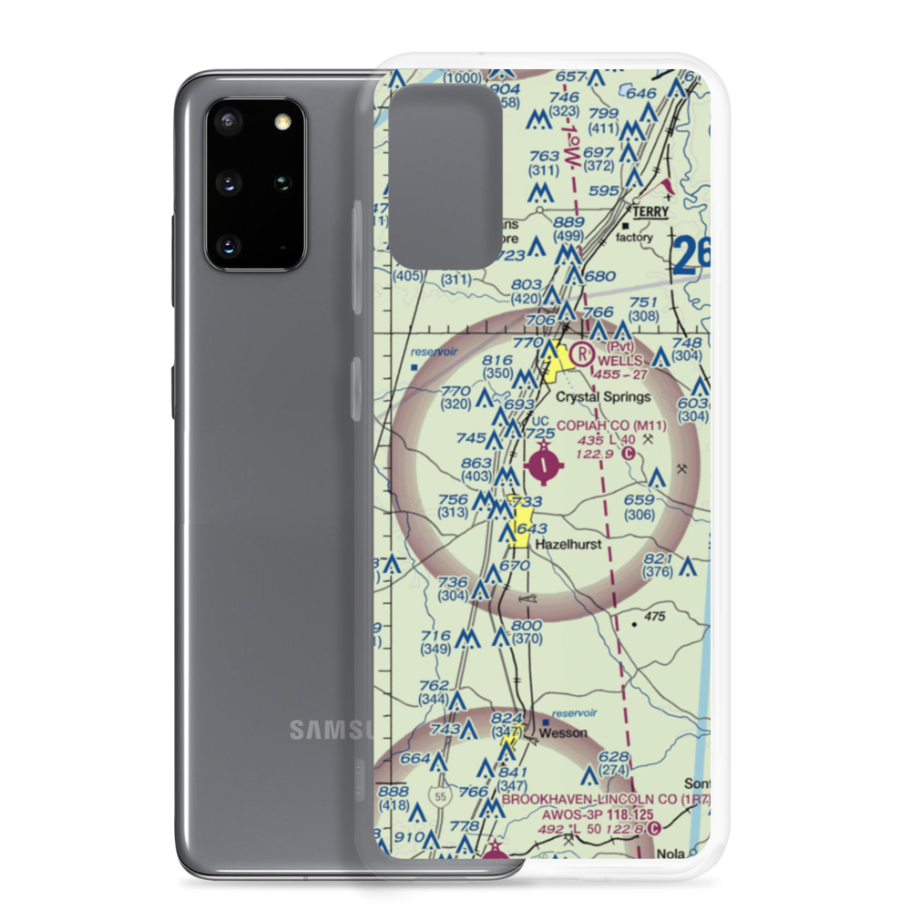Copiah County Airport (M11) VFR Sectional Samsung Case Samsung Galaxy S20 Plus model shown