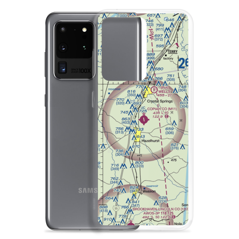 Copiah County Airport (M11) VFR Sectional Samsung Case Samsung Galaxy S20 Ultra model shown