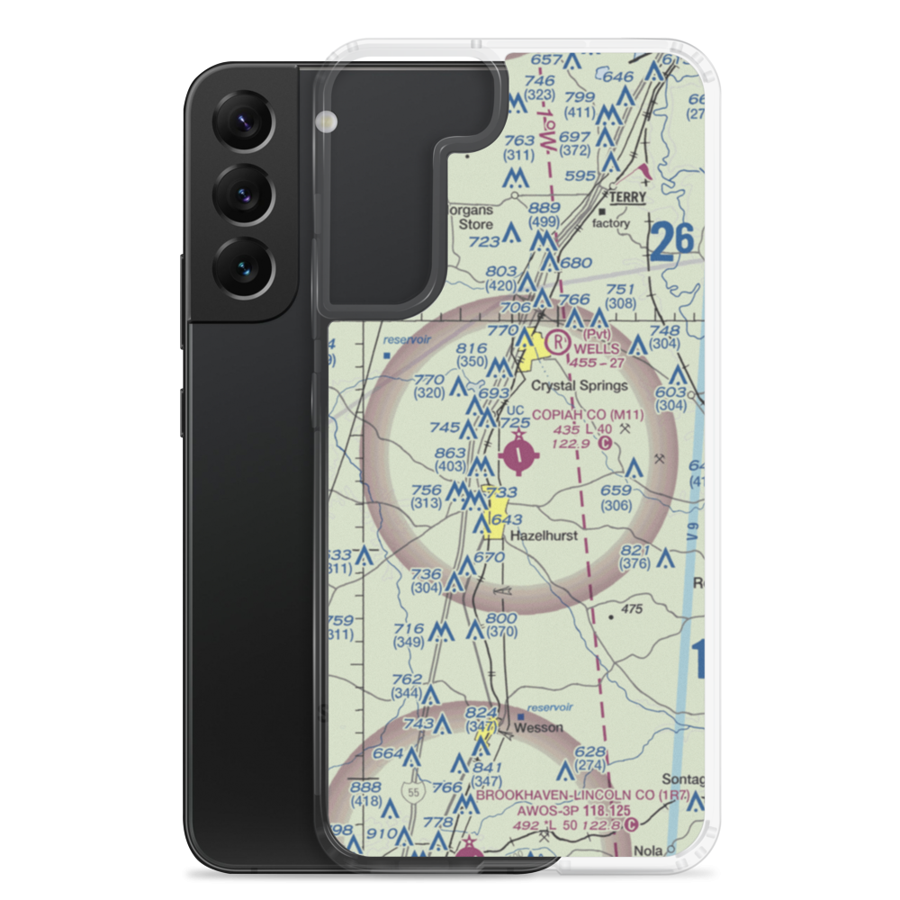 Copiah County Airport (M11) VFR Sectional Samsung Case Samsung Galaxy S22 Plus model shown