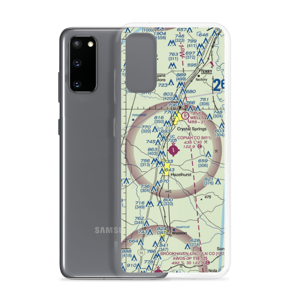 Copiah County Airport (M11) VFR Sectional Samsung Case Samsung Galaxy S20 model shown