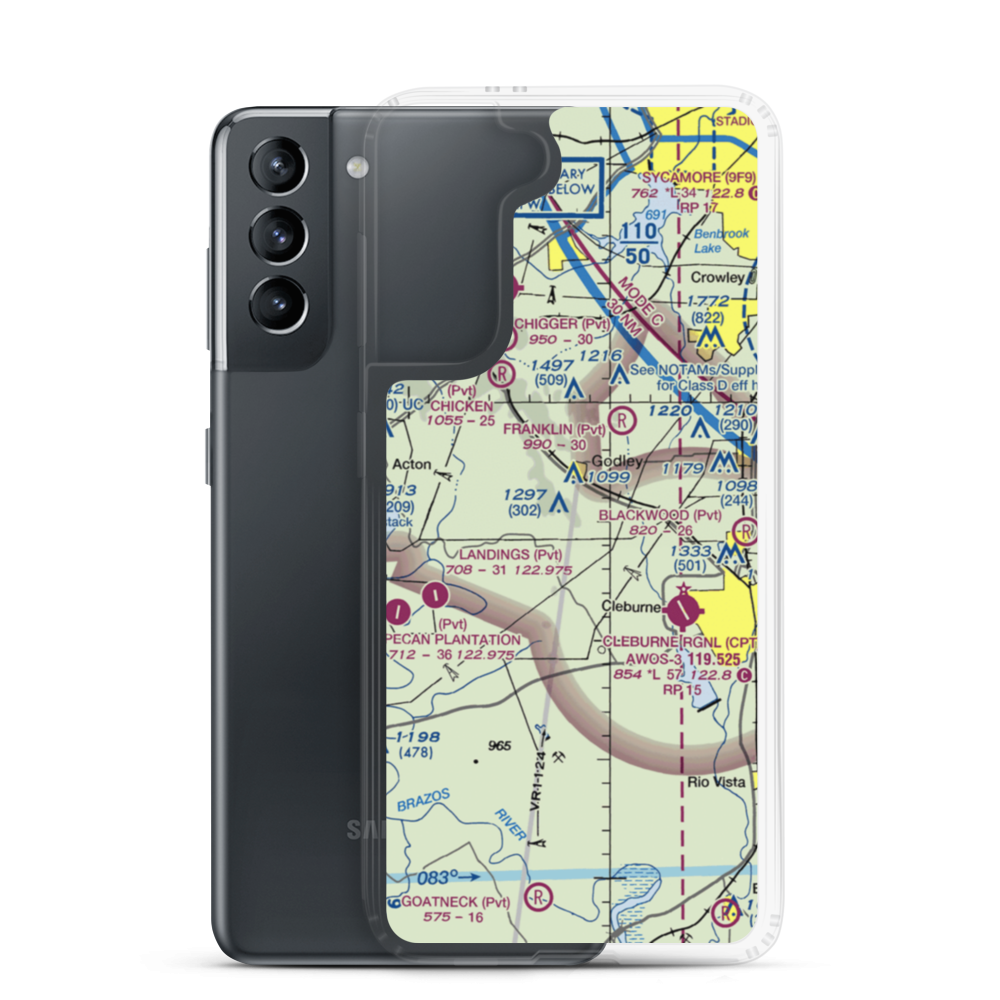 Coppenger Farm Airport (TX95) VFR Sectional Samsung Case Samsung Galaxy S21 model shown