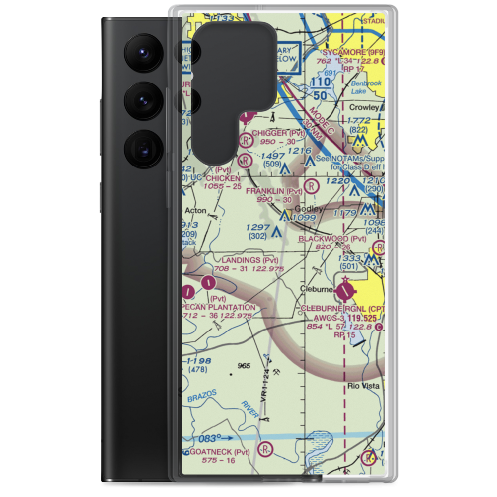 Coppenger Farm Airport (TX95) VFR Sectional Samsung Case Samsung Galaxy S22 Ultra model shown